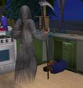 Sims 2 death - An image of the not so inevitable Death from Sims 2.