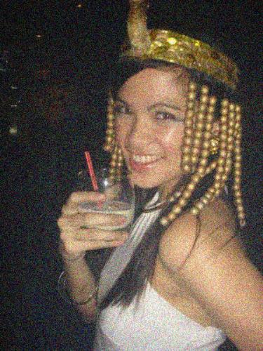 At a Haloween Party - I dressed up as Cleopatra for a Halloween Party. :)