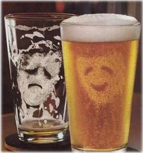 Happy only with beer! - Happy with beer and sad without it!