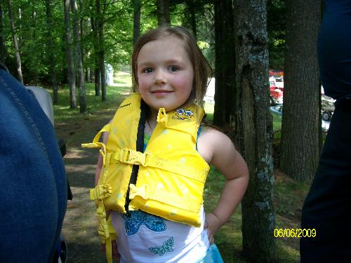life vest - My daughter wearing a small life vest life vest - My daughter wearing a small life vest