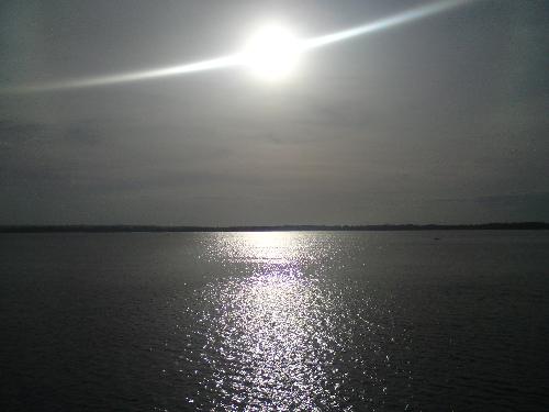 The Sun, source of life's beauty - This picture was taken at the port of Hagnaya in a barge headed to Bantayan Island.