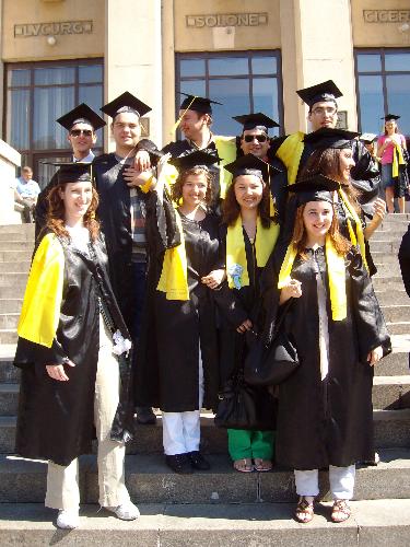 Graduating students - This is a picture of my girlfriend and her colleagues in their graduation day.