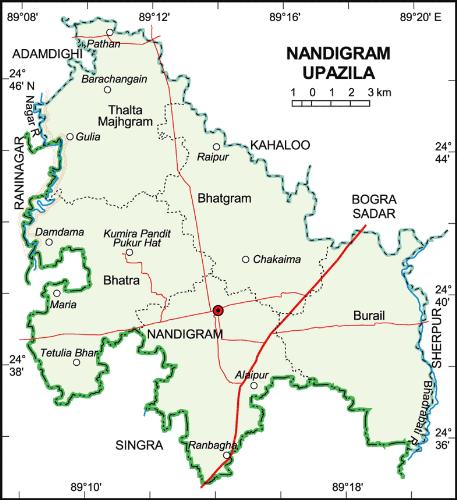 Nandigram Massacre - This Photo is the map of the place where the nandigram Massacre happened in India