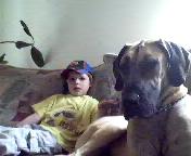 watching some tv - together again... watching tv like a couple of couch potatoes!!!
