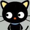 Cat Avatar - Black and white cat avatar sticking tongue out.