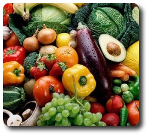 Fruits and Vegetables - Healthy food, fruit and vegetables freshly picked.