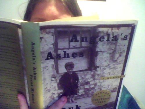 Another One Of Me Reading - Here I am reading a book that my mother loaned me. Anyone else read Angela's Ashes? Great book!