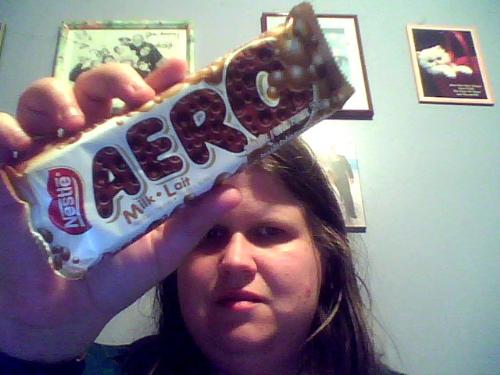 Yum! I'm About To Eat An AERO Bar! - Anyone ever had one of these? They're one of the best chocolate bars in Canada, right next to Coffee Crisp Bars.