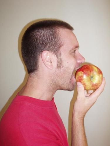 Me! - This was me eating a huge apple in 2006!
