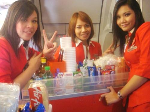 Do we look gorgeous? - Picture was taken during a flight onboard AirAsia.