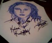 Kierra Knightly - Drawing of Kierra Knightly. My friend says this is her favorite american actress. My friend is from France. =)