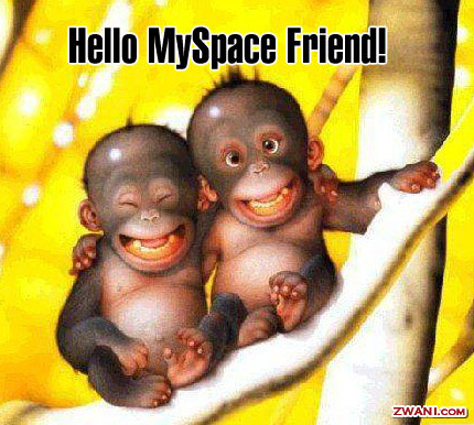my best friend... - we both are like these to chimps....