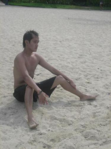 right here waiting........ - captured in the sand.