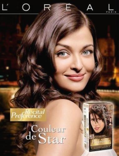 Aishwarya Rai in L'oreal Brand image - Aishwarya Rai in L'oreal Brand image, L'Oral is a world famous brand for hair styling and hair care also available in India in select outlets.