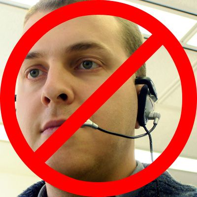 Telemarketers - This is an image to say no to telemarketers when they call.
