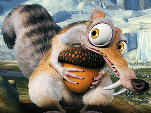 Scrat - Scrat (with his acorn) from Ice Age 3.