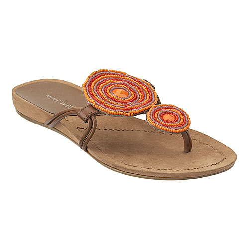 orange color - orange sandals