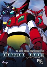 Getter Robo Armageddon - After the massive war against the invaders in the original Getter Robo, Getter pilot Ryome Nagare is sent to jail for the murder of the evil Dr. Saotome. However, Saotome rises once again to threaten the Earth with his latest plan, the Shin Dragon. Ryoma once again teams up with the Getter pilots to stop Saotome, however things go horribly wrong when a nuclear warhead aimed at Shin Dragon misfires and ends up wiping out 99% of humanity in the process.  Thirteen years after the massive disaster, the remainder of humanity continues to struggle for survival against the Saotome and the deadly invaders. However, out of the ashes rises Shin Getter Robo, piloted by the artificial human Go. He teams up with the Getter team for one final strike against Saotome and the invaders.