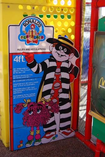 McDonald's Playplace - Let's Keep McDonald's Playplace Clean. Don't Leave Kids Unattended