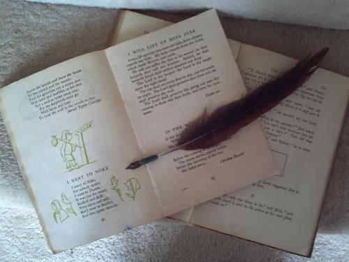 What more does one need? - 2 books and a quill