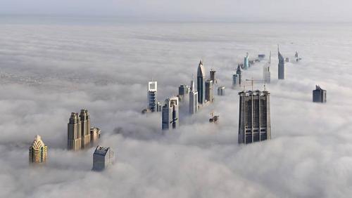 Burj Dubai - This is taken from the world's tallest building. BurjDubai @ 2,620feet/801m!!