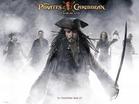 Movies - it's a poster of pirates of the caribbean.