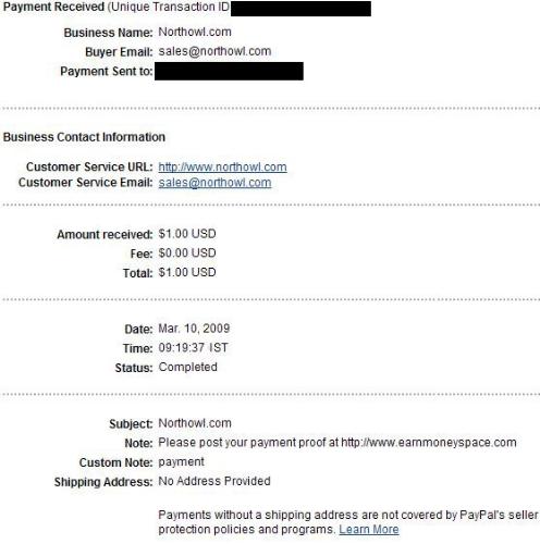 Incentria payments - it is one of my Incentria payments