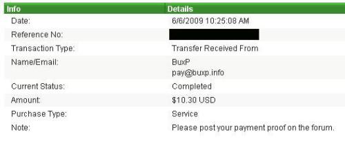 it is one of my BuxP.info payments - BuxP.info payments