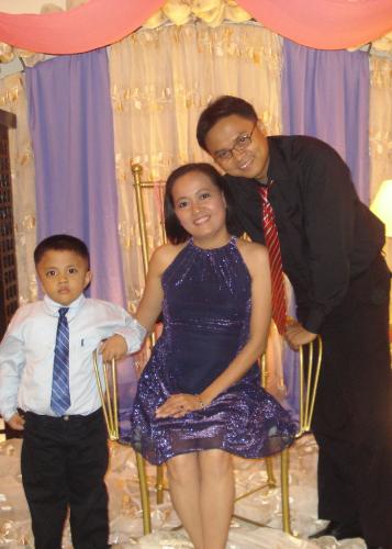 my loving family - Some people say we are the Holy Family. Nice to hear and I am so proud of my wife and kid david.
