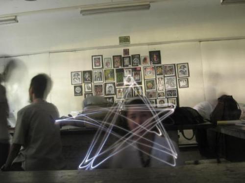 light painting =D - a photography technique..