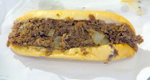 Cheesesteak - a Philadelphia cheesesteak