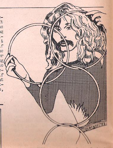 Doug Henning - Illustration I did of Mr Henning to accompany a review of his show in 1977.
