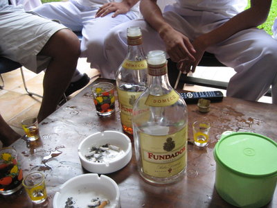 decking for drinking called tagay -  tagay means sharing the same drink and making toast for it