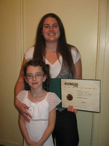 my grad - me and my daughter at my grad