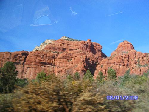 arizona - This is a photograph taken froma helicopter ride in sedona, az