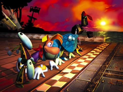 rayman M - rayman M has racing battles and time attack and in 3 kinds of mode i dont know them anyways