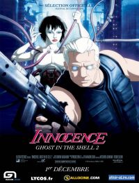 Ghost in the Shell 2: Innocence - Ghost in the Shell: Innocence is the sequel to the movie Ghost in the Shell that inspired the anime Ghost in the Shell: Stand Alone Complex, and takes place in the year 2032. Unlike the first movie that has Major Motoko Kusanagi playing the main role, Batou the man who played second in the first movie is the main character.  Batou is a cyborg who's whole body is cybernetic, the only human part of him is the few remaining traces of his human brain, and the memories of a woman called Major. In a world were Cyborg's are the main population in which true flesh and blood humans are becoming rare.  There is hardly any human in the world who has not had some kind of robotic transplant. In this world most humans either have robotic eyes or arms, some humans have allowed their 'ghosts' to inhabit robotic, genderless bodies.  This movie shows Batou as a man that clings strongly of what is left of his human self and what is left of his humanity, and keep just as close what life is to him...innocence. His new partner Togusa takes the sidekick part as Batou is now leader. Batou seems to be saddened and depressed at the disappearance of Major Motoko Kusanagi, who went into cyberspace and has not been seen since.