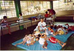 At Orphanage - Taking care of the kids at orphanage