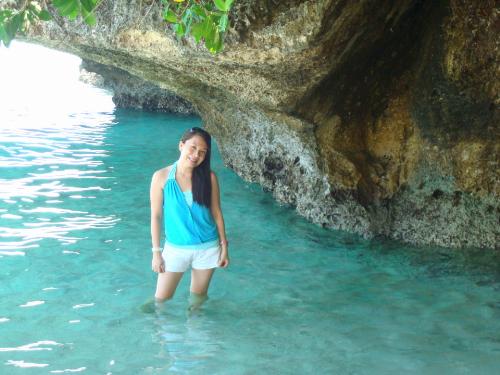 smile for the camera - The water is absolutely refreshing under the scorching heat of the sun. This is a very relaxing setting that tourist must come and enjoy.