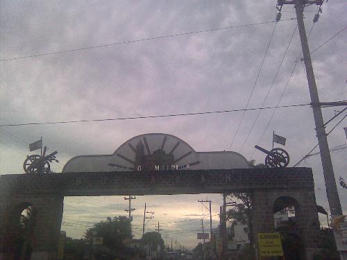 welcome arch in Malolos - each town has a welcoming arch