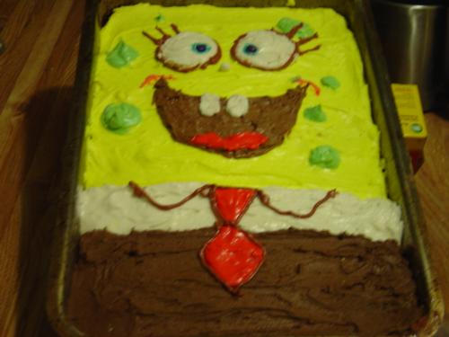 Spongebob Cake - For My Grandson&#039;s 4th Birthday!