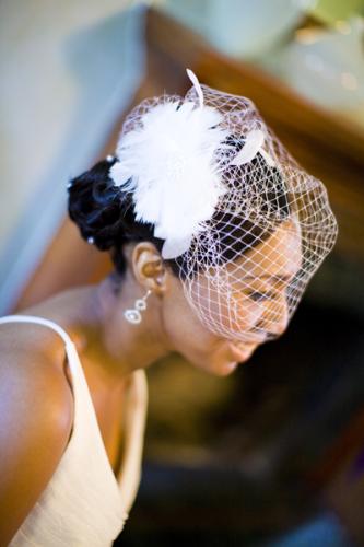 birdcage veil - The kind of veil you choose on your day will complete your wedding gown. It compliment the gown and should co-inside with the theme you want for your wedding. This is a birdcage veil which exudes old hollywood glamour. Do you like?