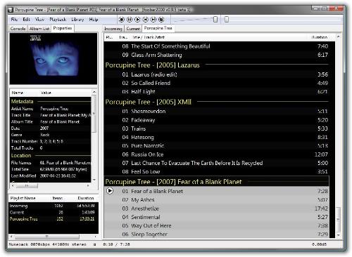 Foobar2000 Player - Another player that supports .flac music files.
