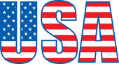 usa - USA in american flag colors