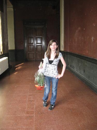 My very first girlfriend - She is finishing high school this year, and has over 18 years old, so she can now be also called a woman.