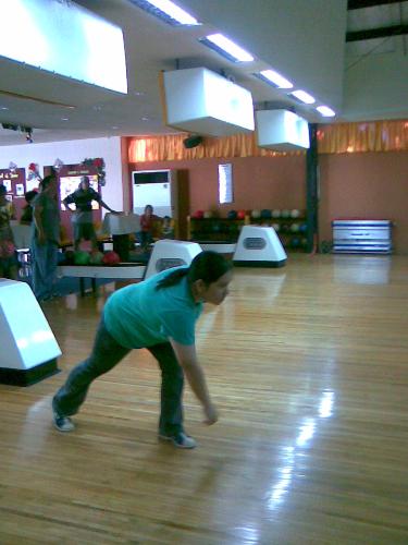 bowling - playing bowling is fun