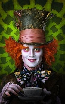 Johnny Depp as Mad Hatter - public photo for the movie Alice in Wonderland