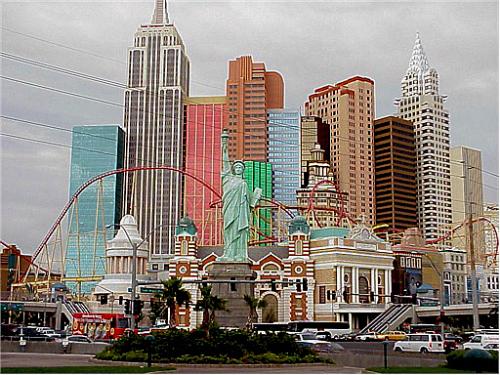 New York Hotel - The New York, New York Hotel in Las Vegas.