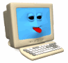 Computer Razzing - a cute pic of a pc giving the razzberry