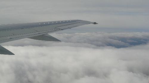 Wing view - Taken from a Boeing 737 departing London Gatwick Airport